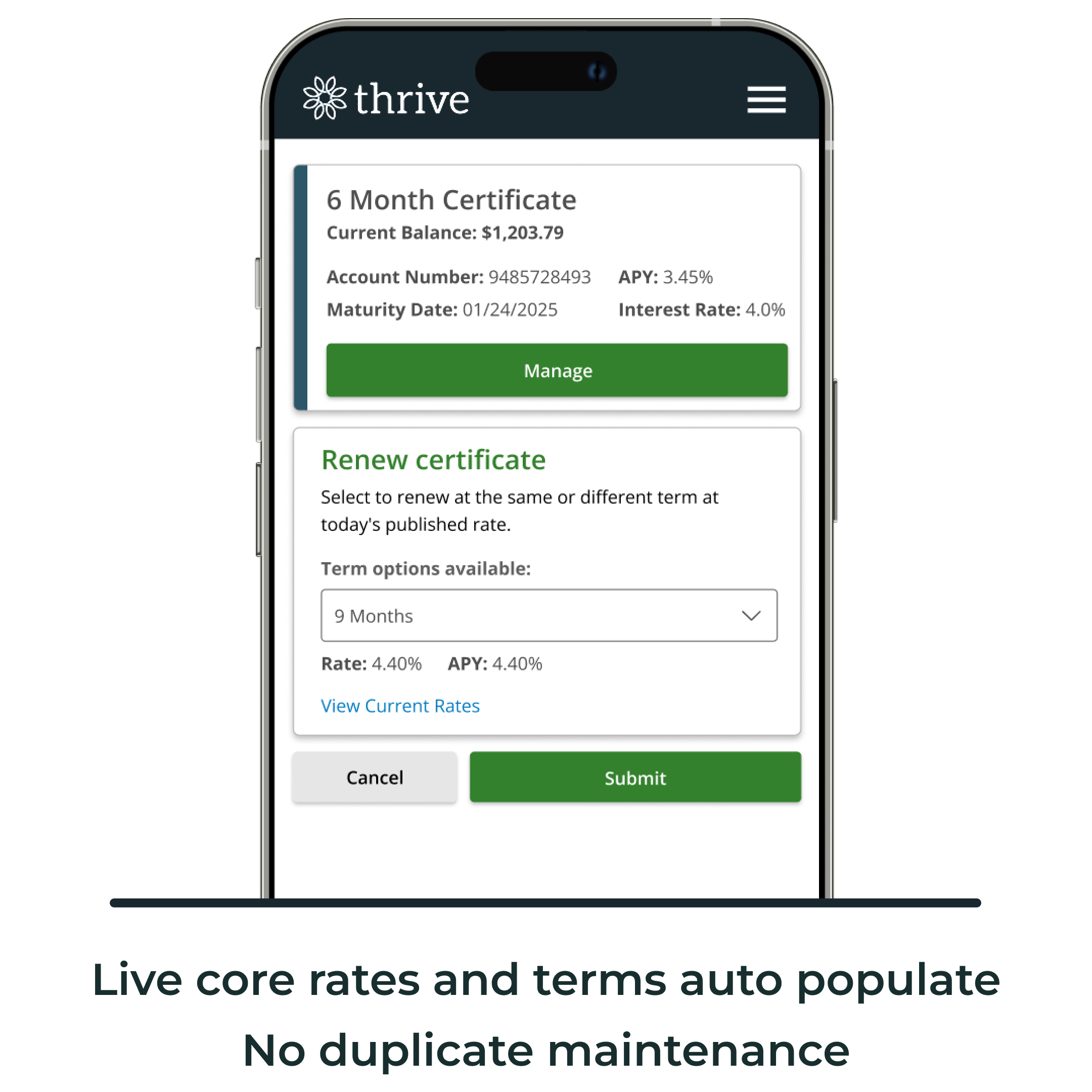 Terms and Rate