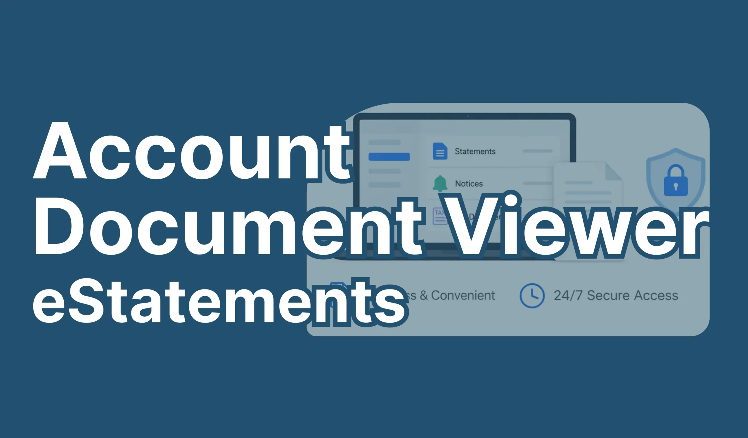 Account Document Viewer eStatements